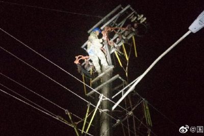 110千伏響水巖變電站開展零點搶修作業，恢復三條線路安全穩定供電