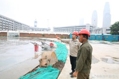 天津市首座地下220千伏變電站—進步道（東站）220千伏變電站工程完成導墻和地面硬化施工