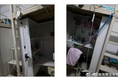 宿舍床頭掛排插？同學，還請提高用電安全意識！