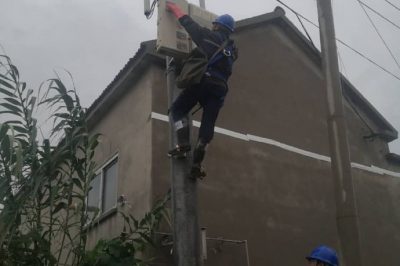 針對轄區內漁民村、鄉政府小區臺區和沿河渠線路的桿塔進行巡視
