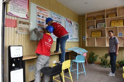 針對校園內配電設施和老、舊用電線路進行檢查和維護