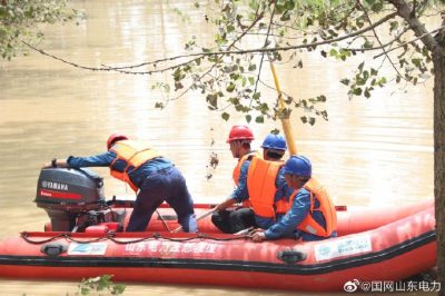 國網臨沭縣供電公司對故障線路進行搶修，及時消除線路故障